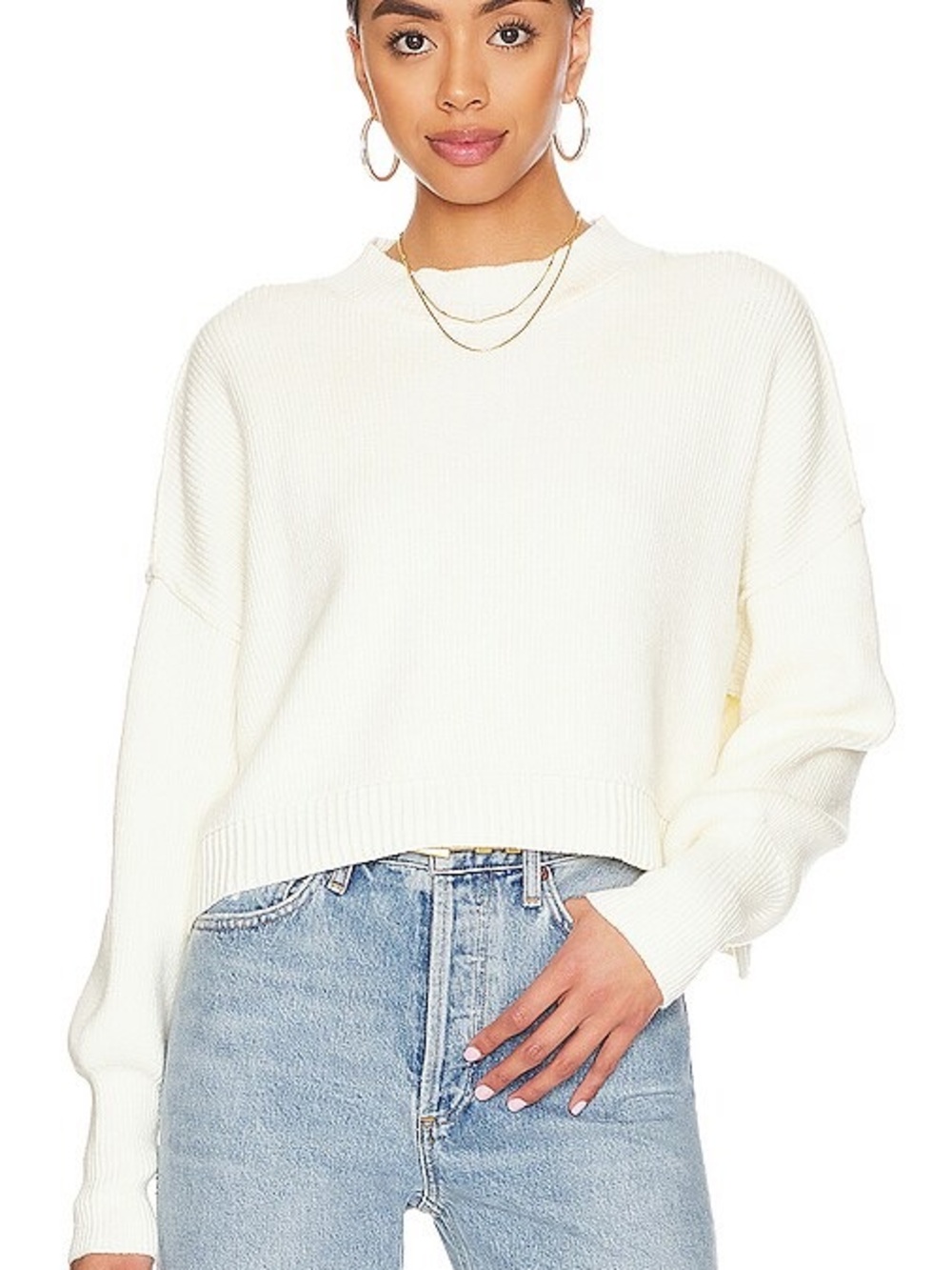Free People Easy Street Crop Sweater